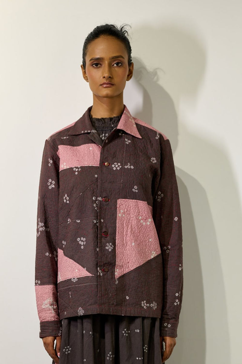 NORDIC BANDHANI JACKET cotton by Doodlage for women Worldwide