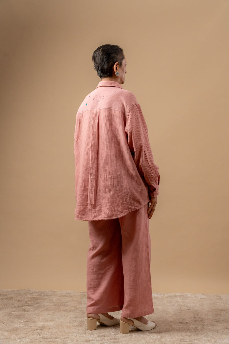 Firefly Flicker Pants organic cotton gauge by Doodlage in beige color for women Worldwide