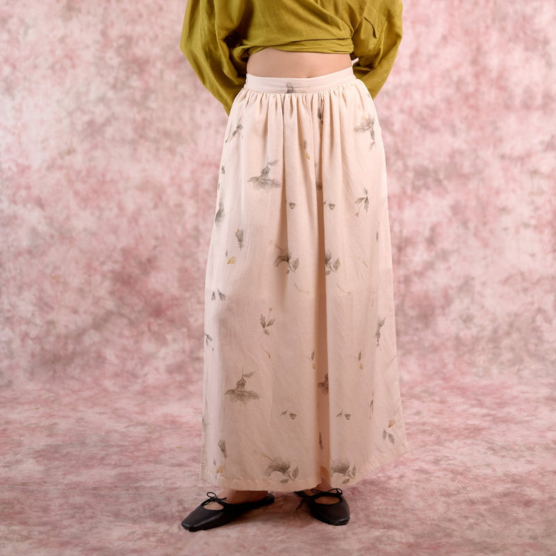 REHNO BEIGE PANTS georgette by Doodlage in beige color for women Worldwide
