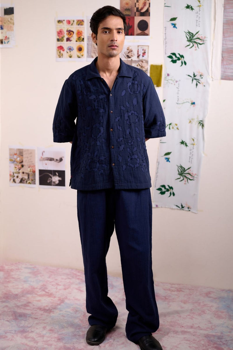 REGEN NAVY PANTS by Doodlage for women Worldwide