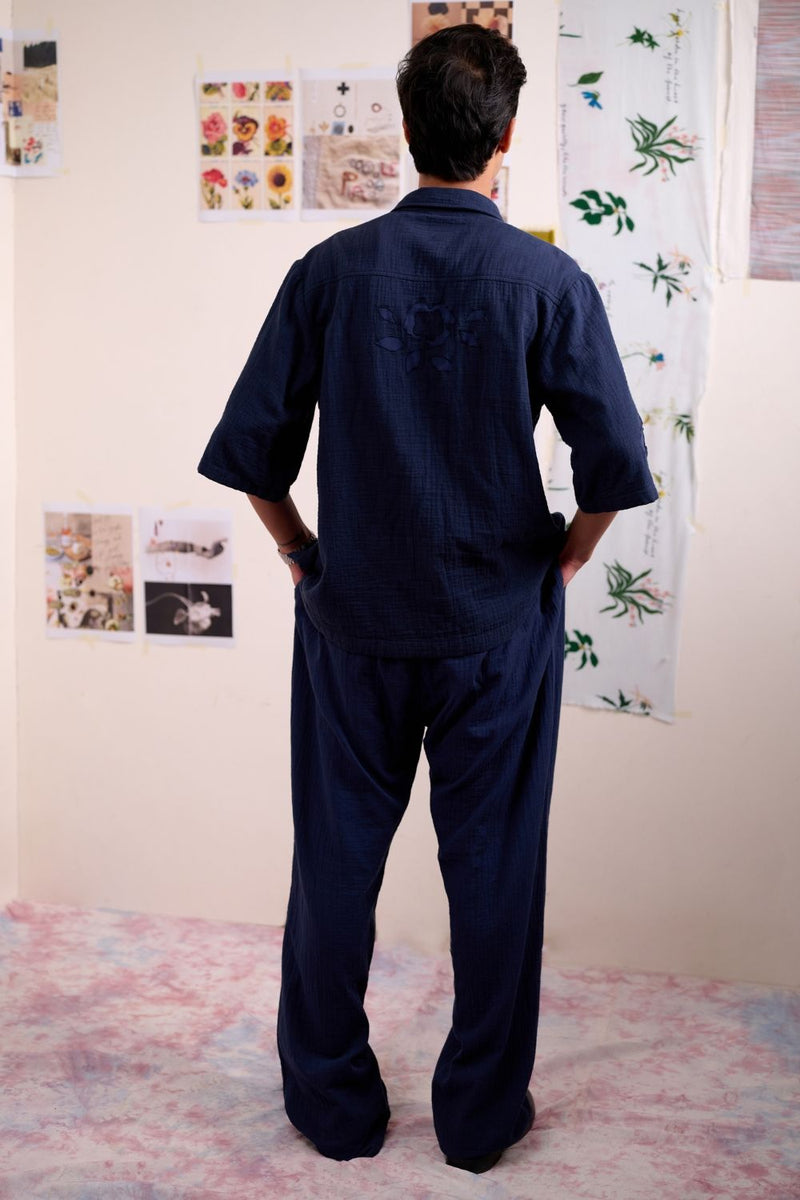 REGEN NAVY PANTS by Doodlage for women Worldwide