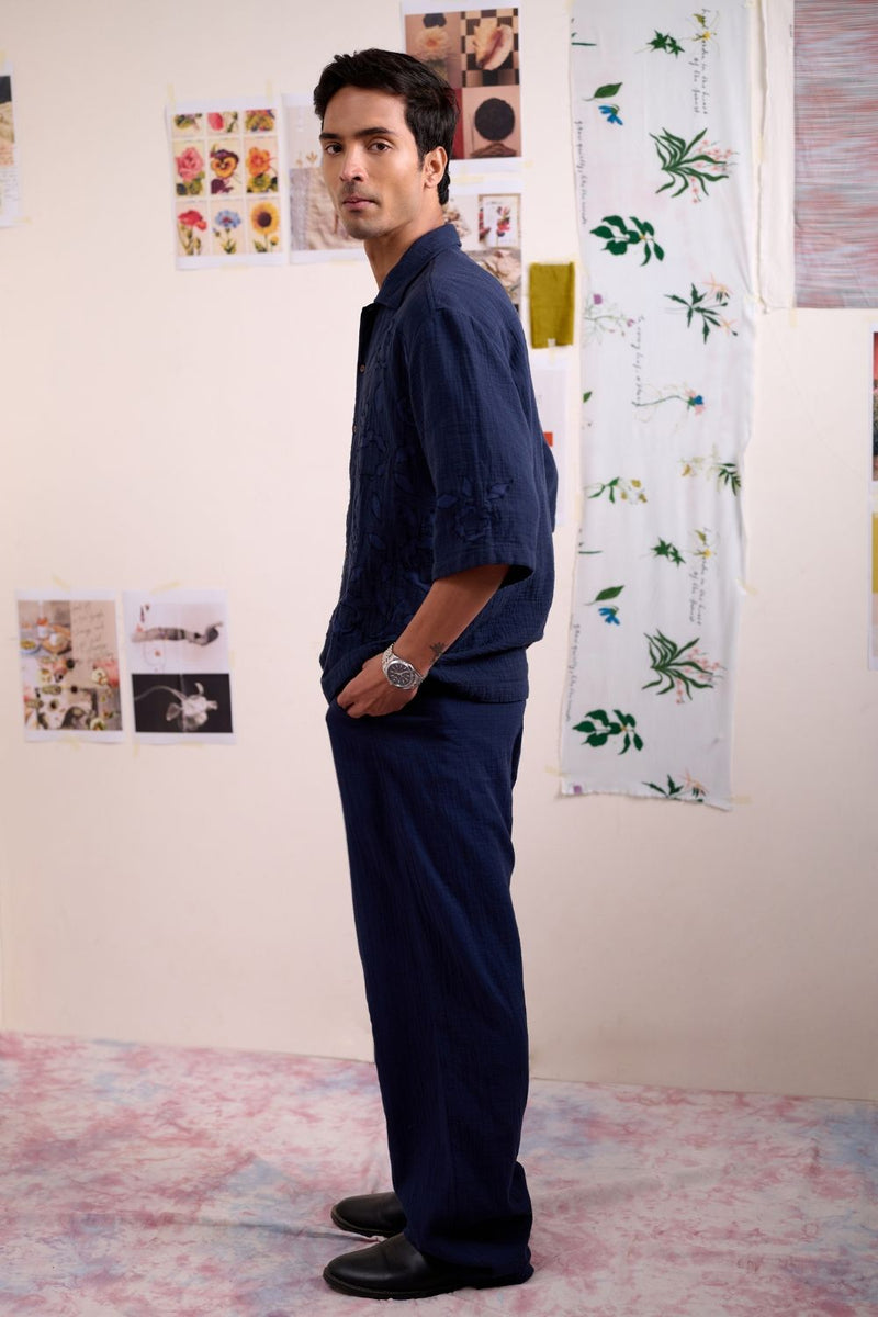 REGEN NAVY PANTS by Doodlage for women Worldwide