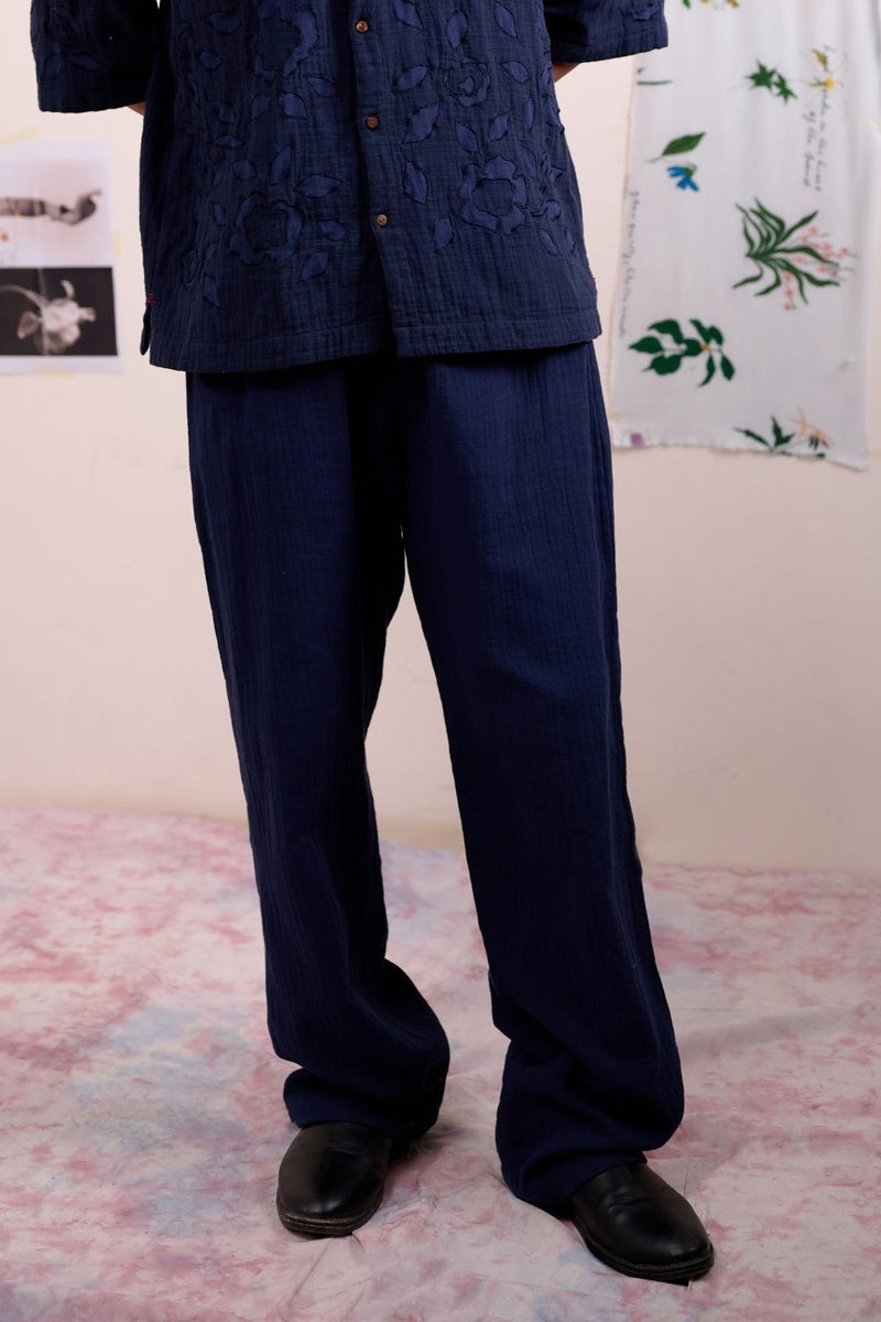 REGEN NAVY PANTS by Doodlage for women Worldwide
