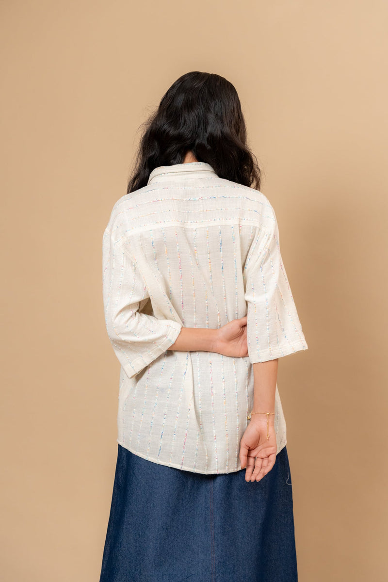 Vivianne Unisex Shirt by Doodlage in beige color for women Worldwide