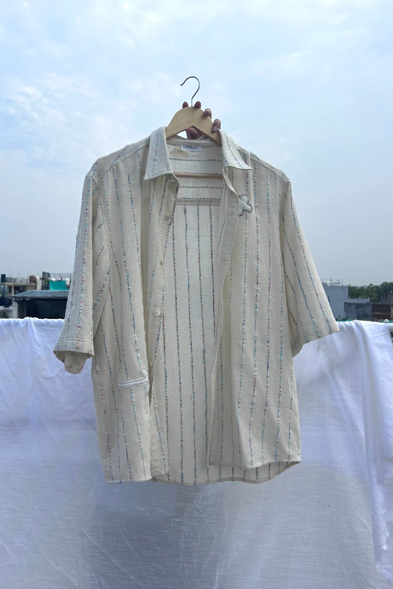 Vivianne Unisex Shirt by Doodlage in beige color for women Worldwide