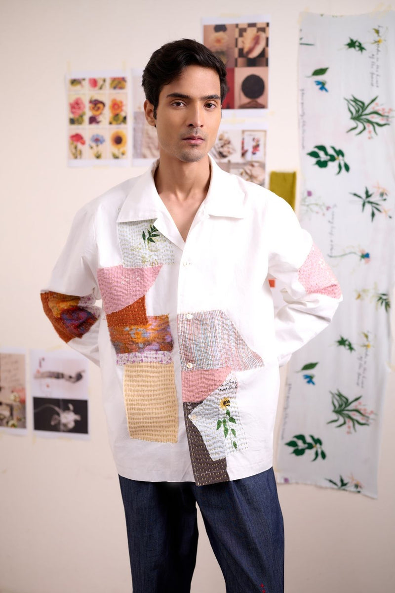 NOVELLE PATCHWORK SHIRT cotton by Doodlage for women Worldwide