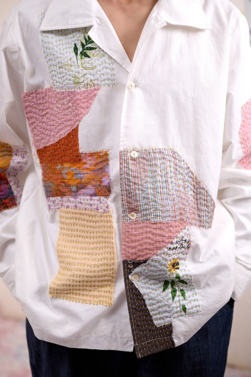 NOVELLE PATCHWORK SHIRT cotton by Doodlage for women Worldwide