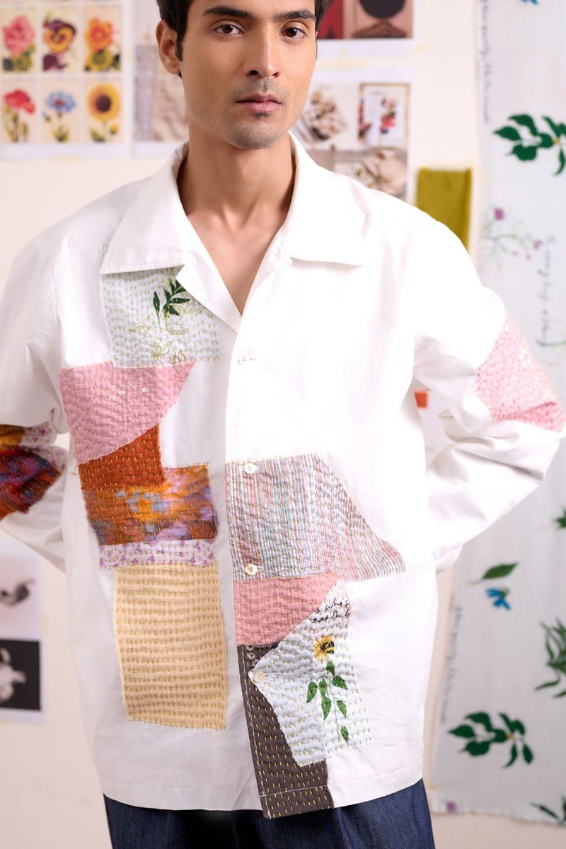 NOVELLE PATCHWORK SHIRT cotton by Doodlage for women Worldwide
