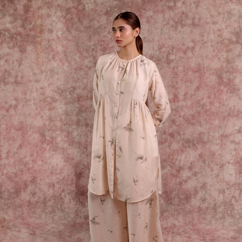 NAOMI GEORGETTE PRINTED SET georgette by Doodlage in beige color for women Worldwide