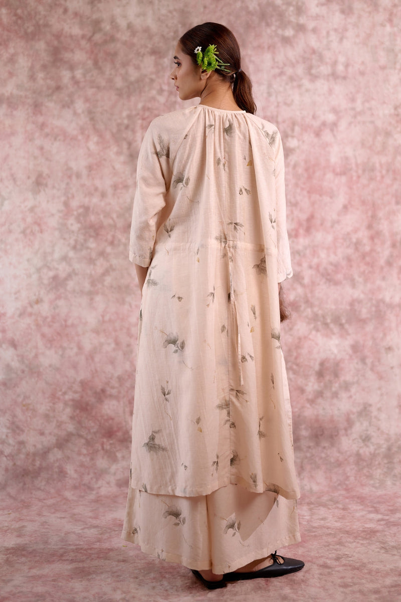 Hayde beige tunic georgette by Doodlage in beige color for women Worldwide