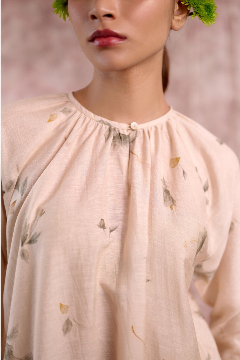 Hayde beige tunic georgette by Doodlage in beige color for women Worldwide