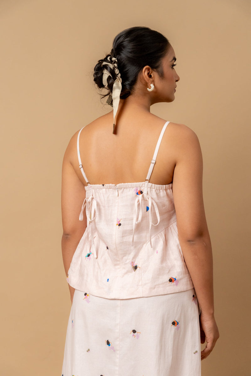 Sunhat spell printed top by Doodlage in pink color for women Worldwide