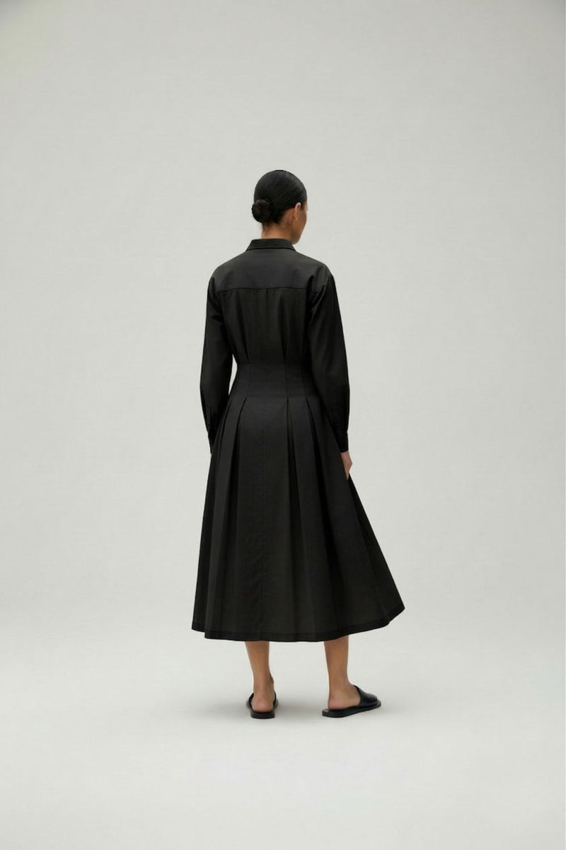 CECILE BLACK DRESS lyocell blend by Doodlage in black color for women Worldwide