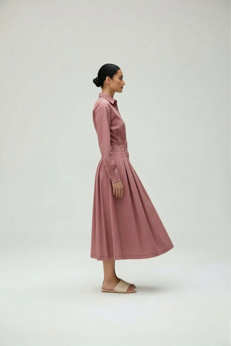 CECILE PINK DRESS lyocell blend by Doodlage in pink color for women Worldwide