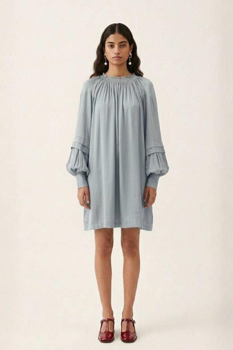 ALICE BLUE DRESS bemberg by Doodlage in blue color for women Worldwide