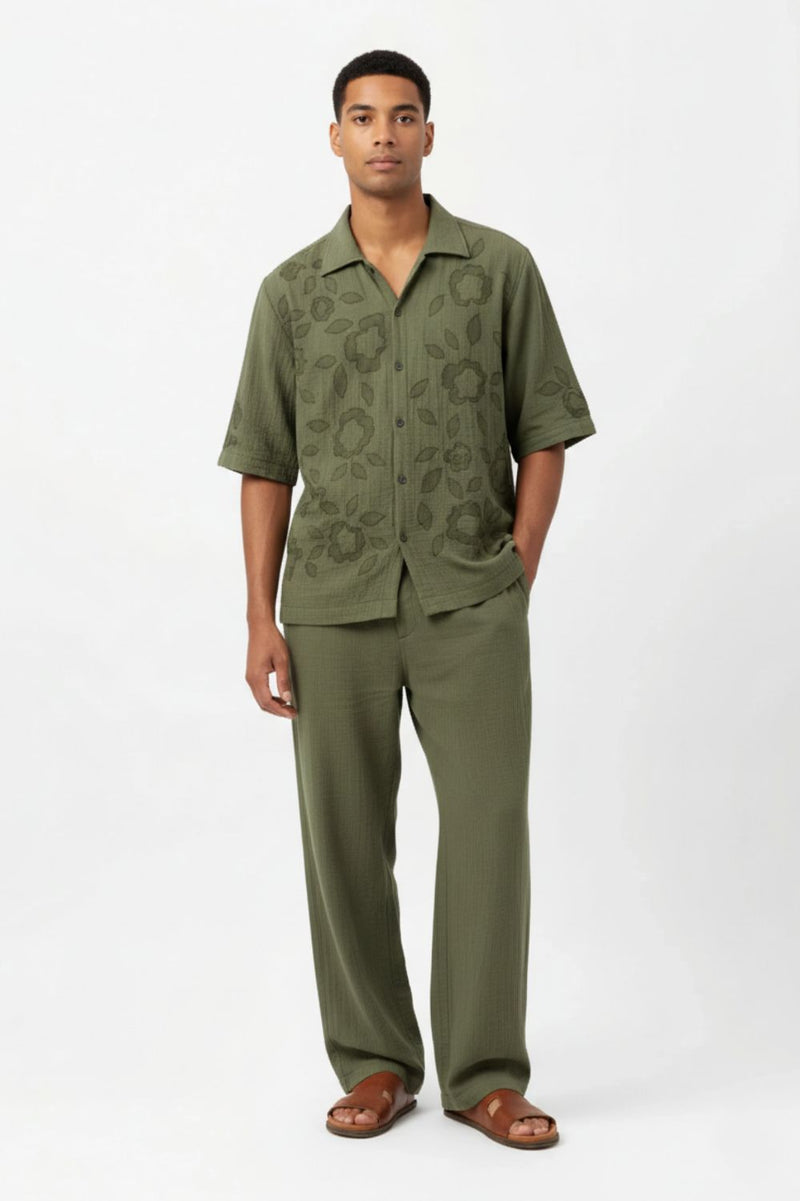FLORIQUE OLIVE SHIRT