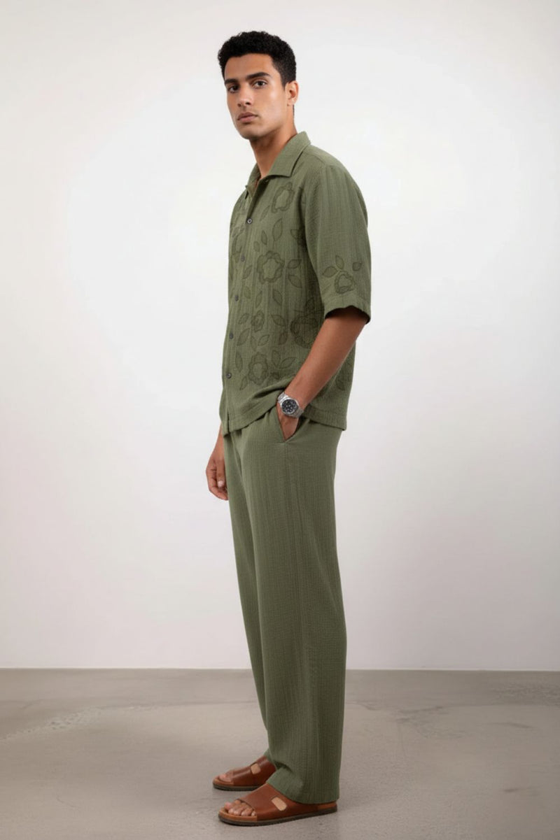 FLORIQUE OLIVE SHIRT
