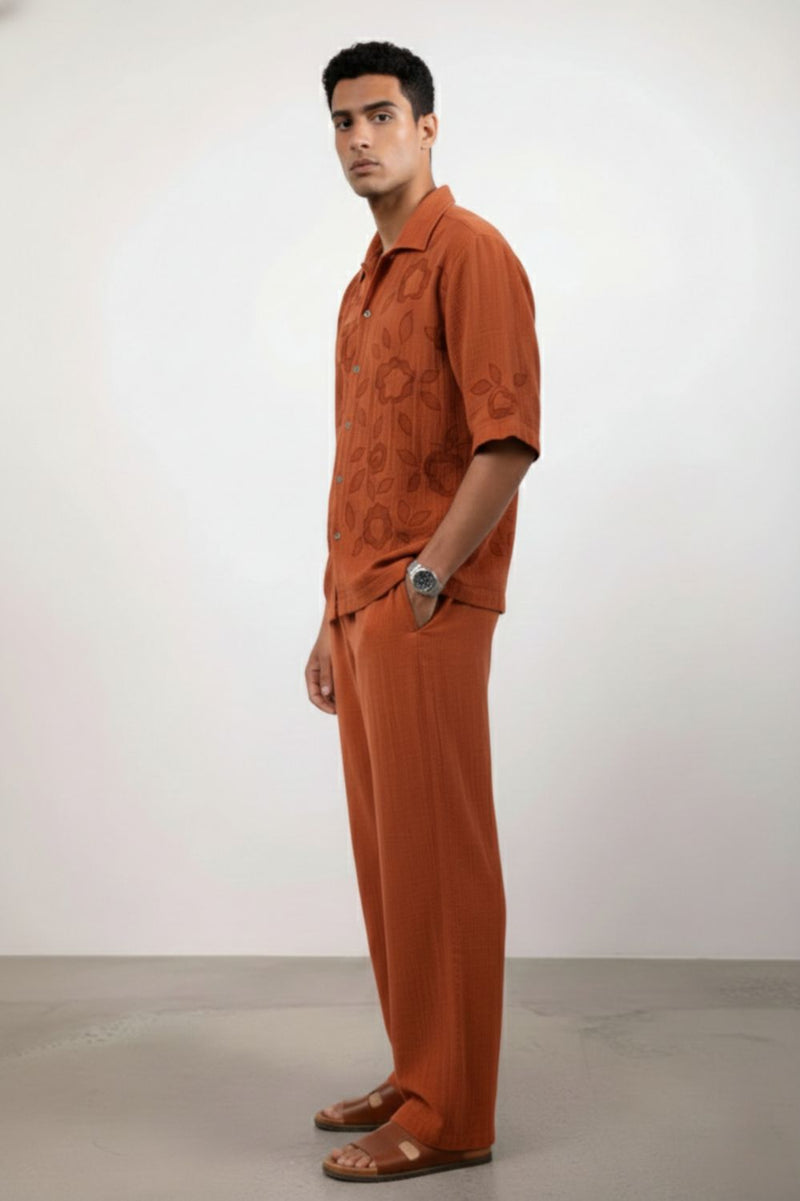 FLORIQUE RUST SHIRT