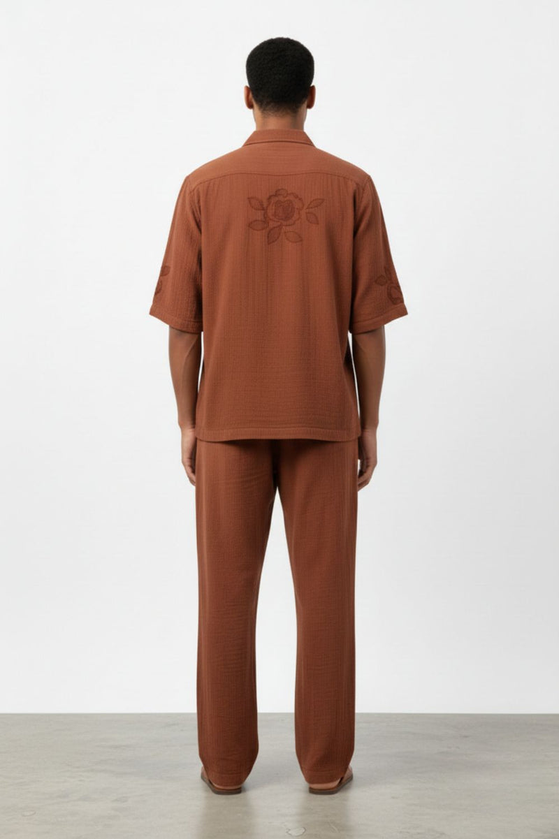 FLORIQUE RUST SHIRT