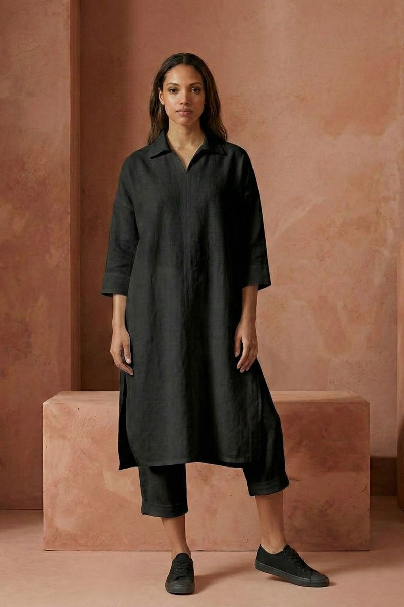 BLAKE BLACK SET upcycled cotton by Doodlage in black color for women Worldwide