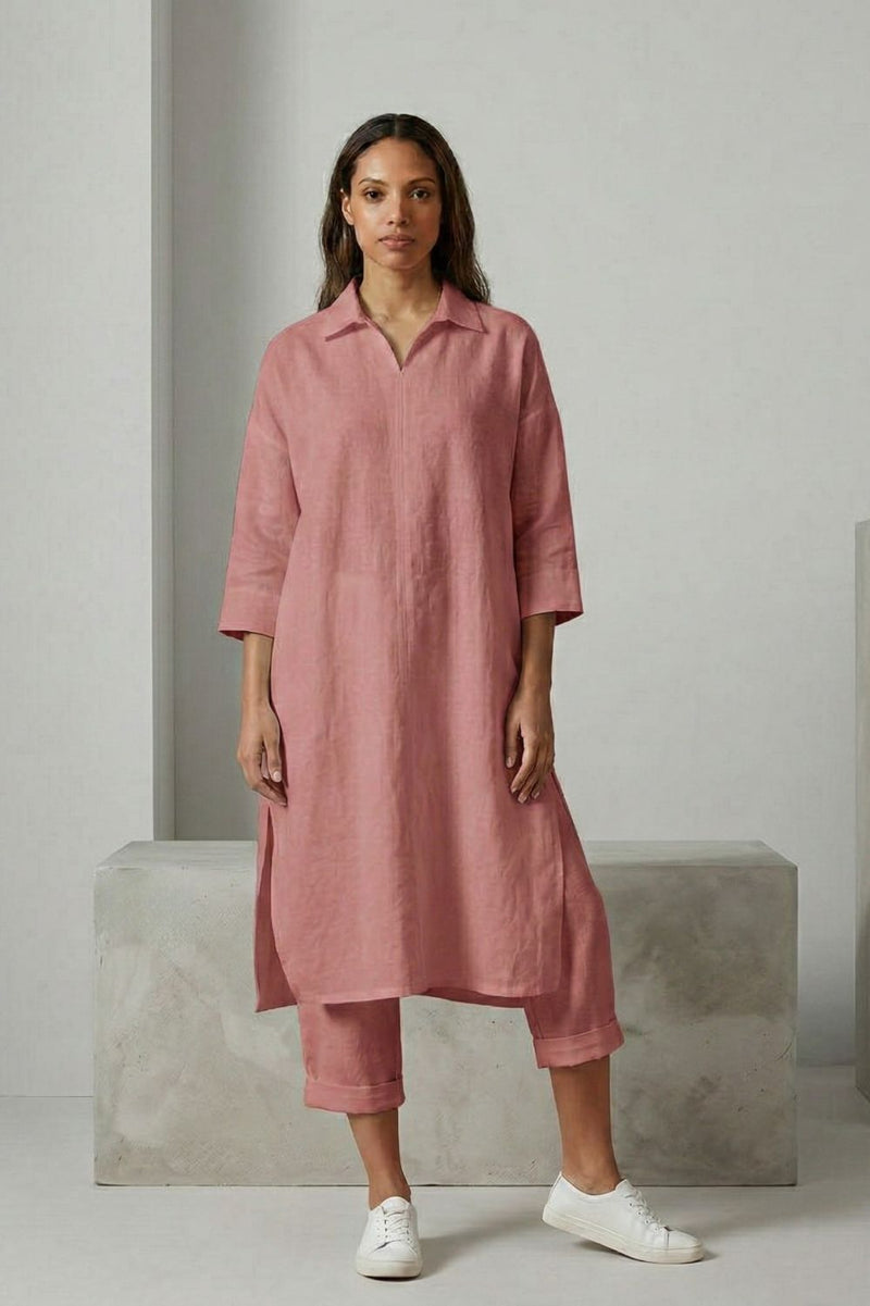 BLAKE PINK SET upcycled cotton by Doodlage in pink color for women Worldwide