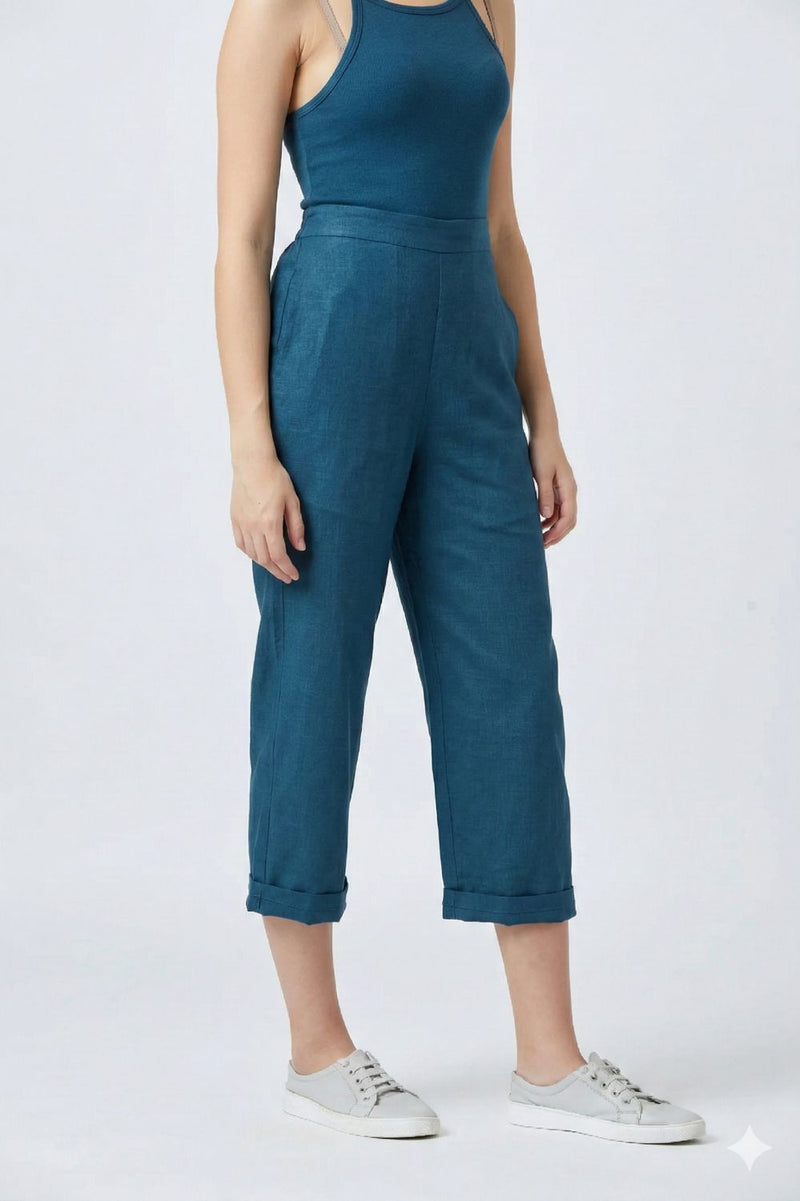 BLAKE TEAL SET upcycled cotton by Doodlage in teal color for women Worldwide