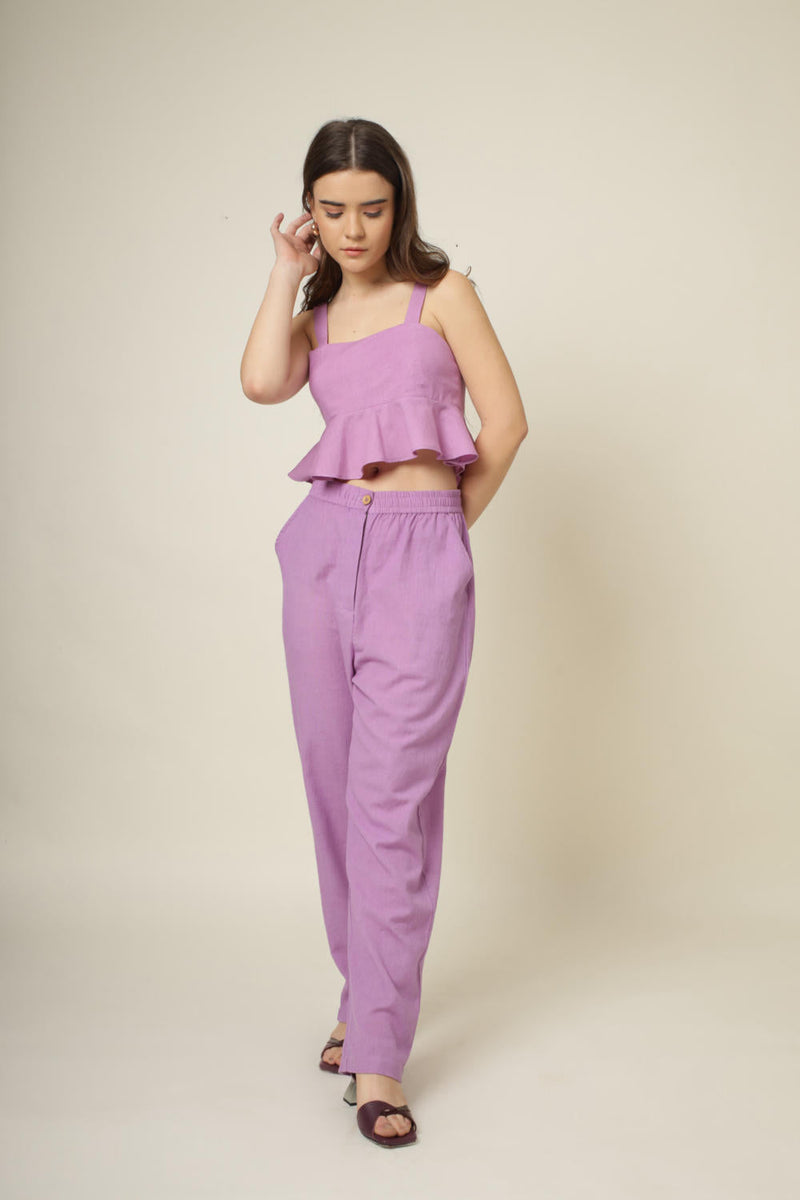 Wu Purple Top cotton by Doodlage in purple color for women Worldwide