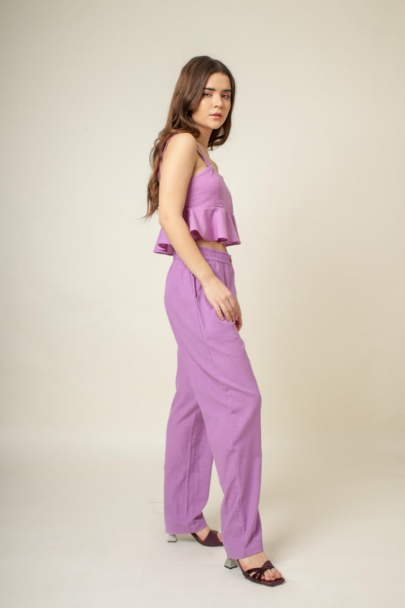 Wu Purple Top cotton by Doodlage in purple color for women Worldwide