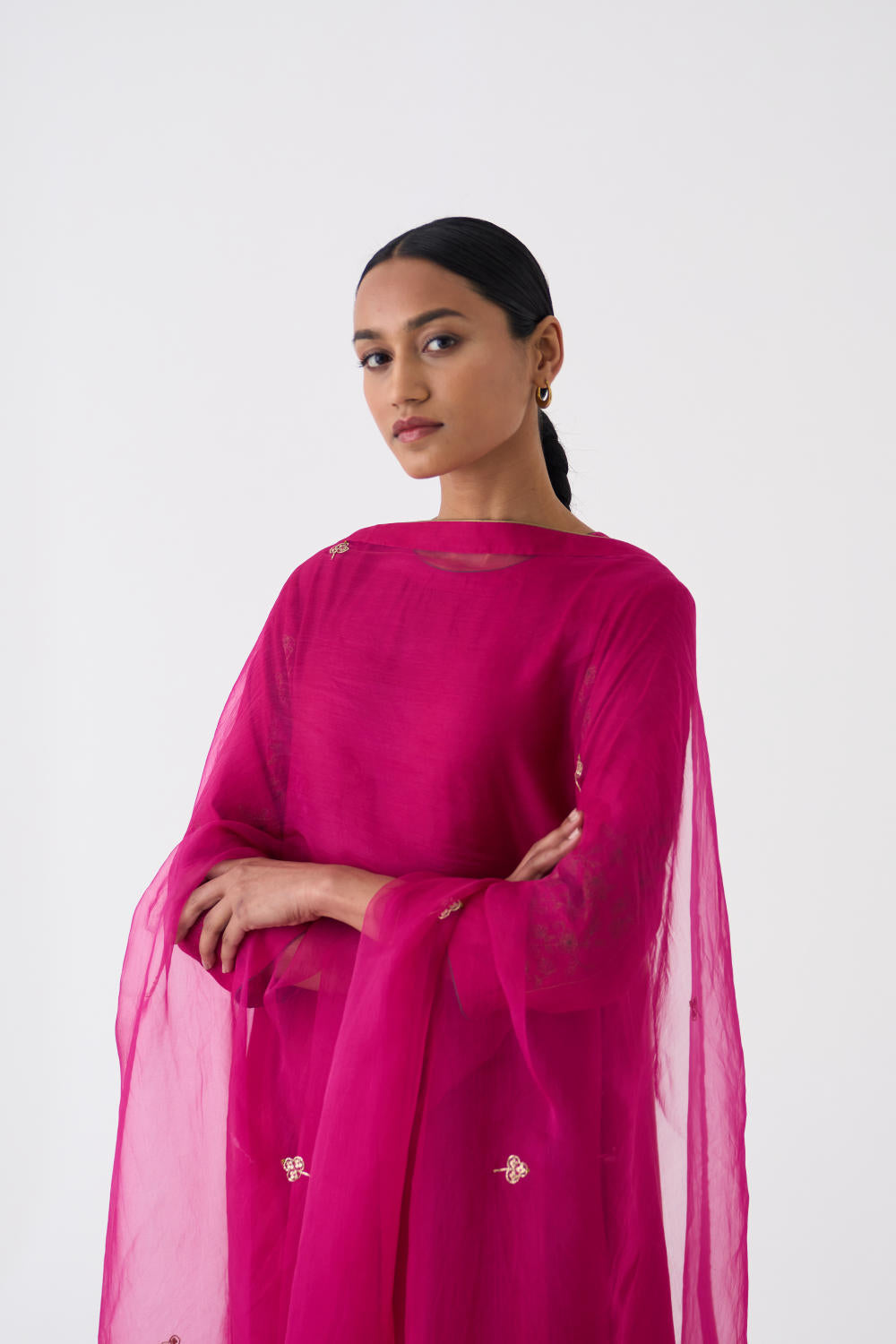 Inara Rani Pink Kurta Set