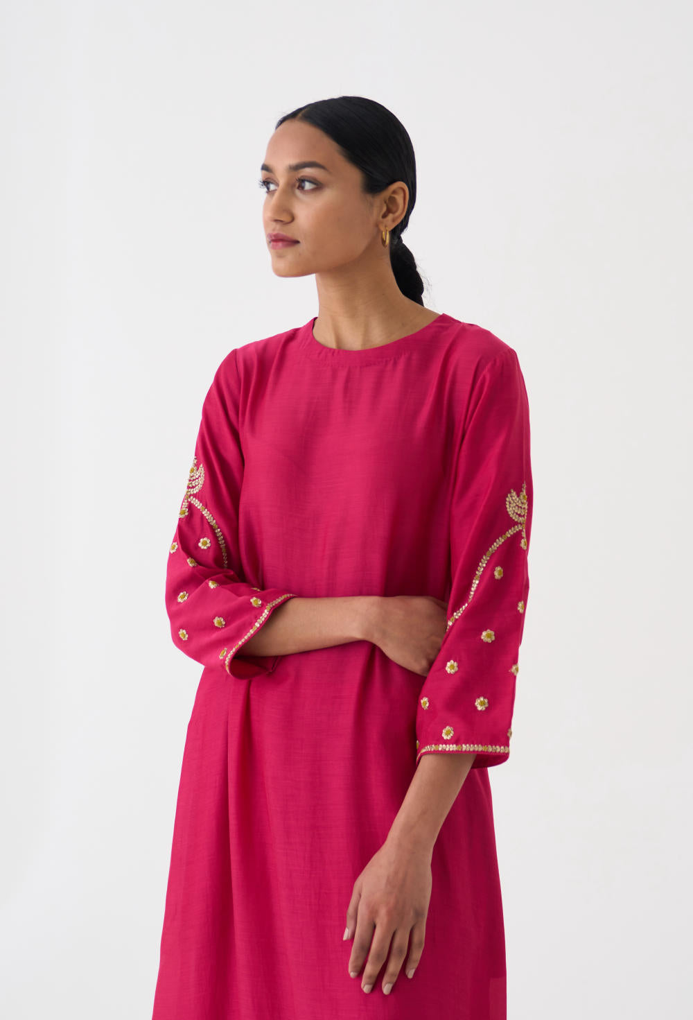 Ambily Rani Pink Kurta Set