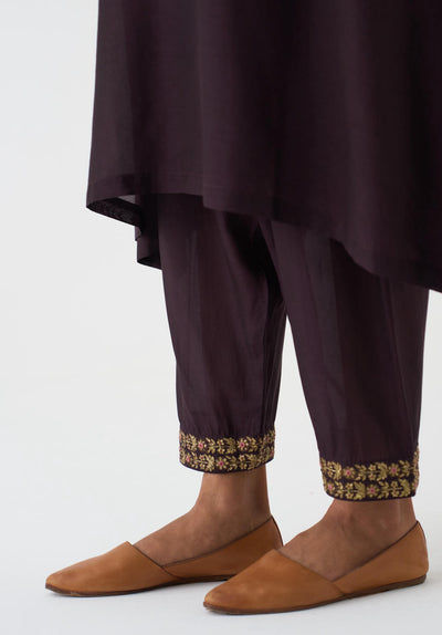 Mysa Deep Wine Kurta Set