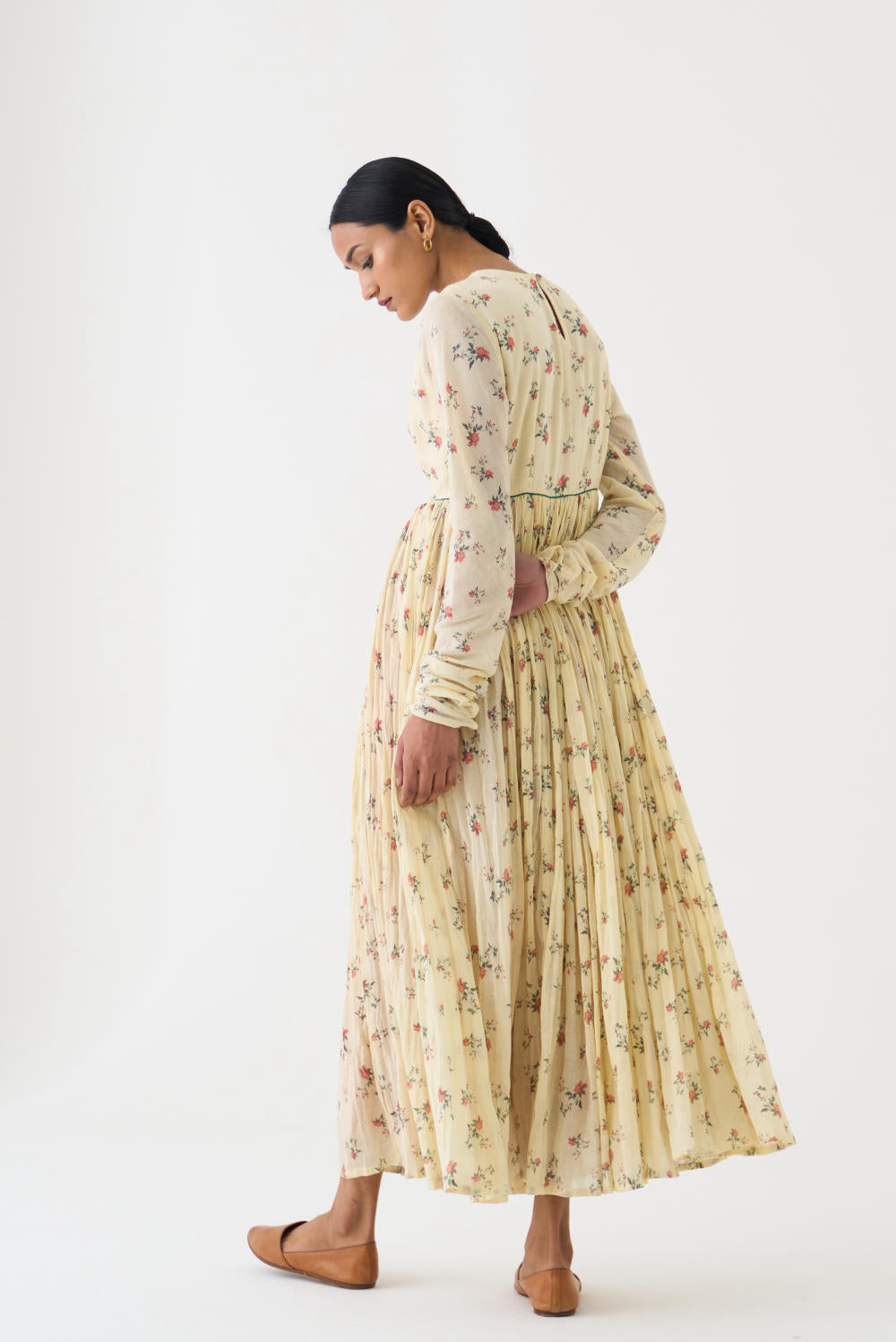 Chintz Ivory Ghoomar Anarkali