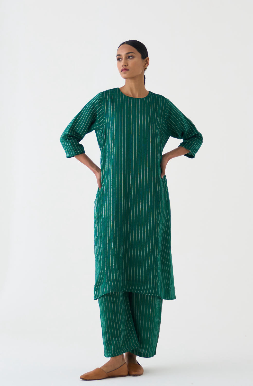 Lilith Deep Emerald Kurta Set