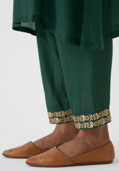 Mysa Deep Green Kurta Set