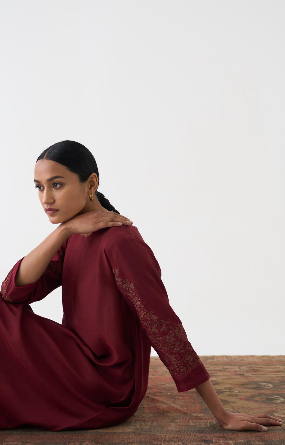 Inara Maroon Kurta Set