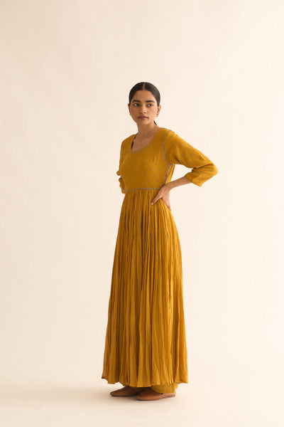 OJAS MUSTARD KALIDAR KURTA SET