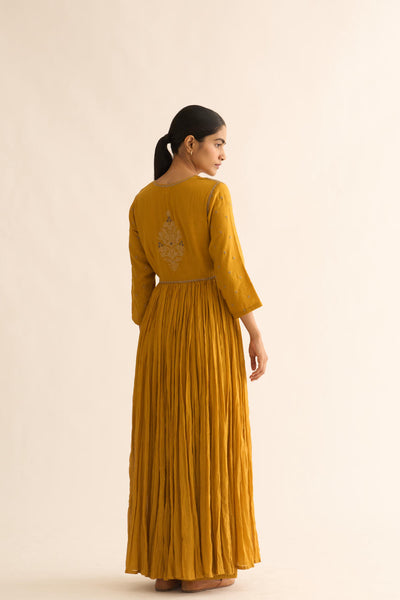 OJAS MUSTARD KALIDAR KURTA SET