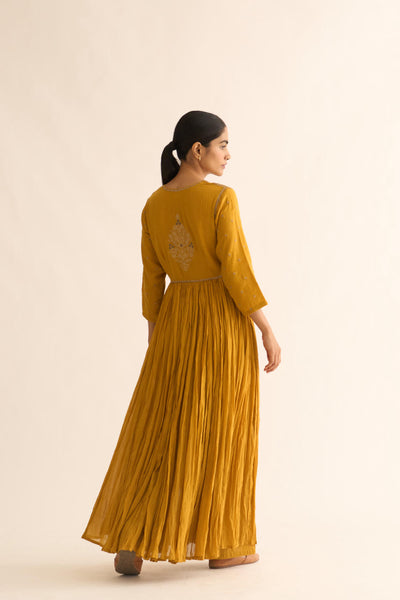 OJAS MUSTARD KALIDAR KURTA SET