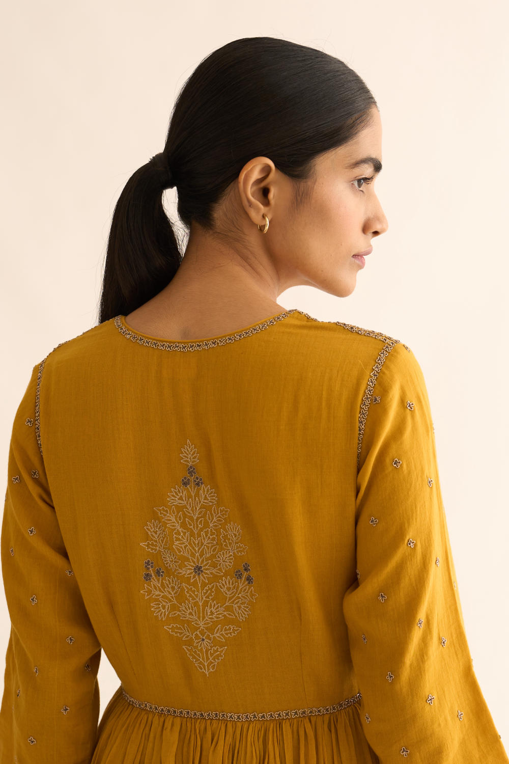 OJAS MUSTARD KALIDAR KURTA SET