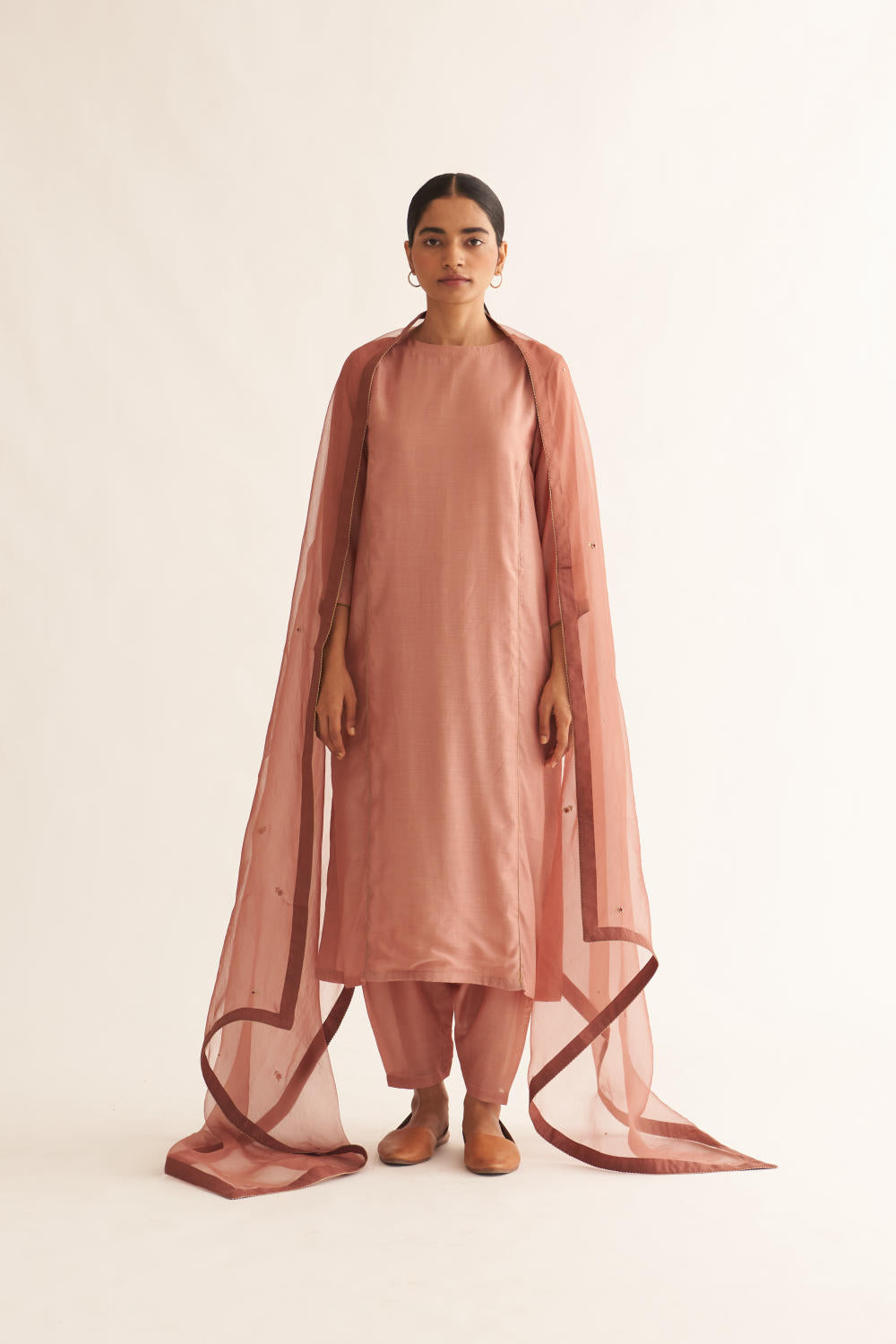 OPAL OLD ROSE KURTA SET