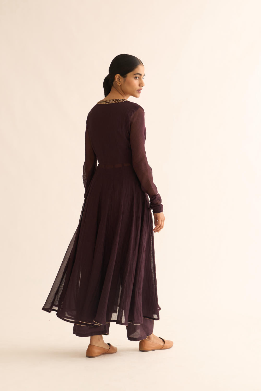 VARA DEEP Wine ANARKALI SET