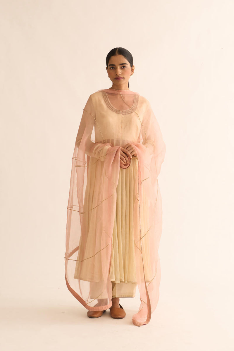 VARA IVORY ANARKALI SET