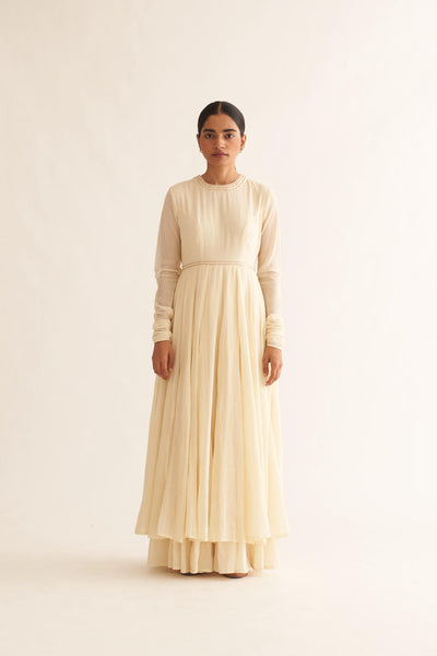 AMRITA IVORY GHOOMAR ANARKALI SET