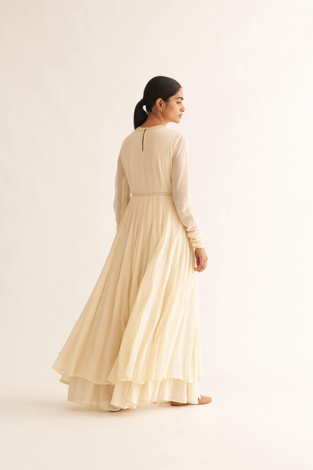 AMRITA IVORY GHOOMAR ANARKALI SET