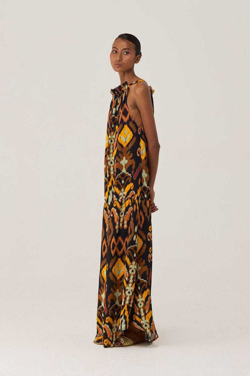 Bohemian Ikat Maxi Dress by World of SiSa for women Worldwide