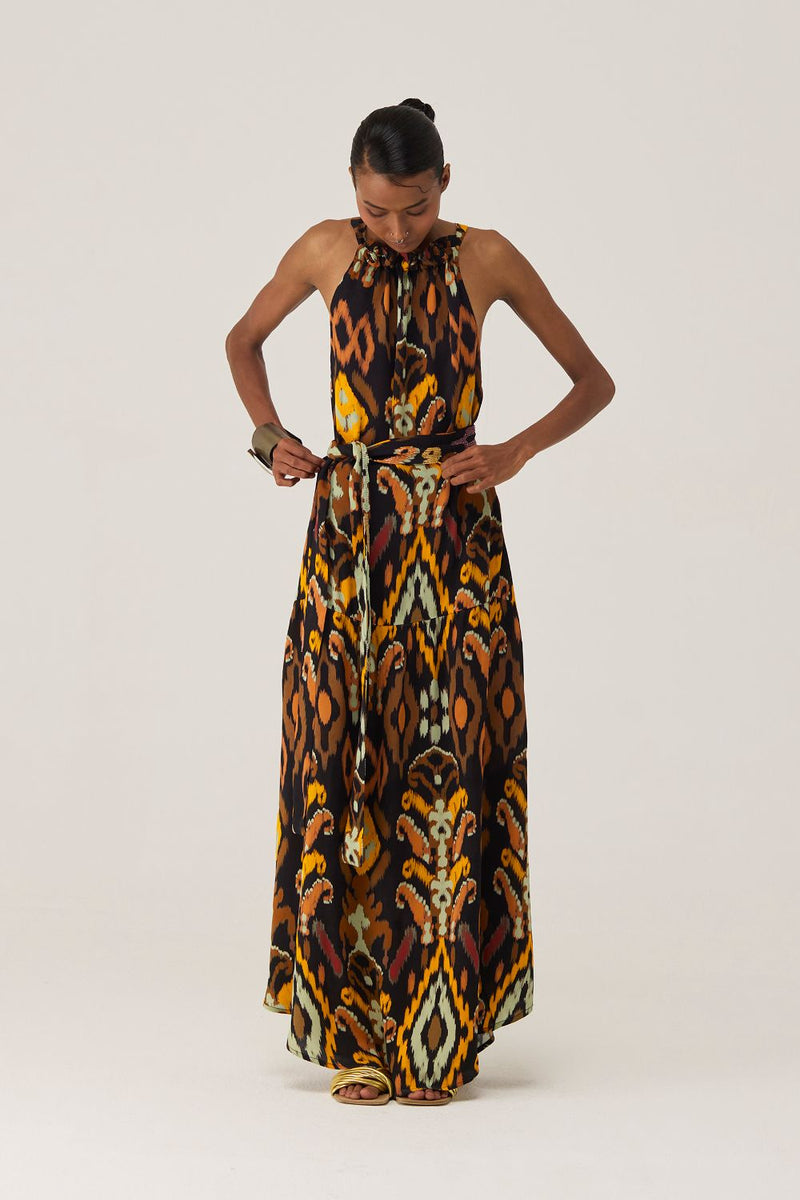 Bohemian Ikat Maxi Dress by World of SiSa for women Worldwide