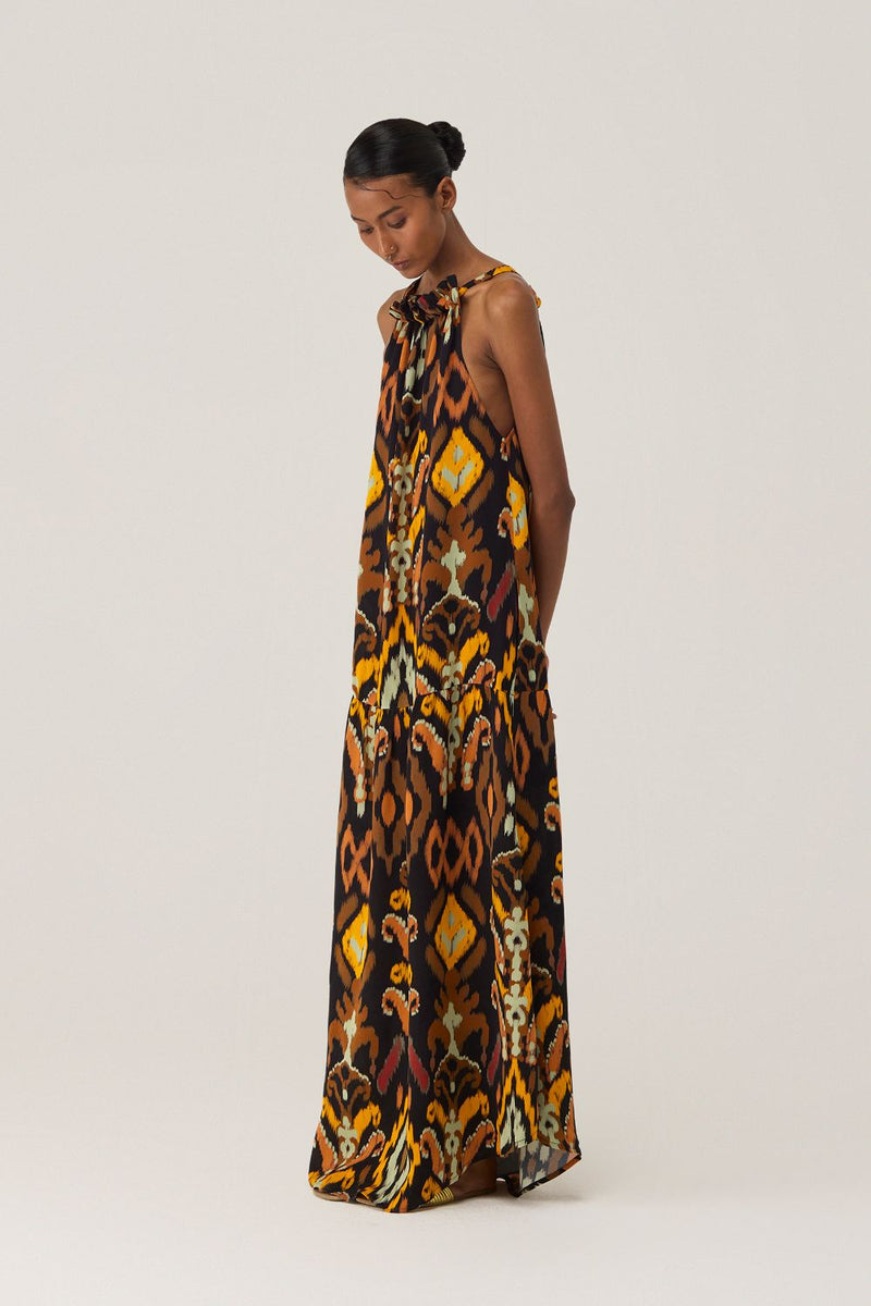 Bohemian Ikat Maxi Dress by World of SiSa for women Worldwide