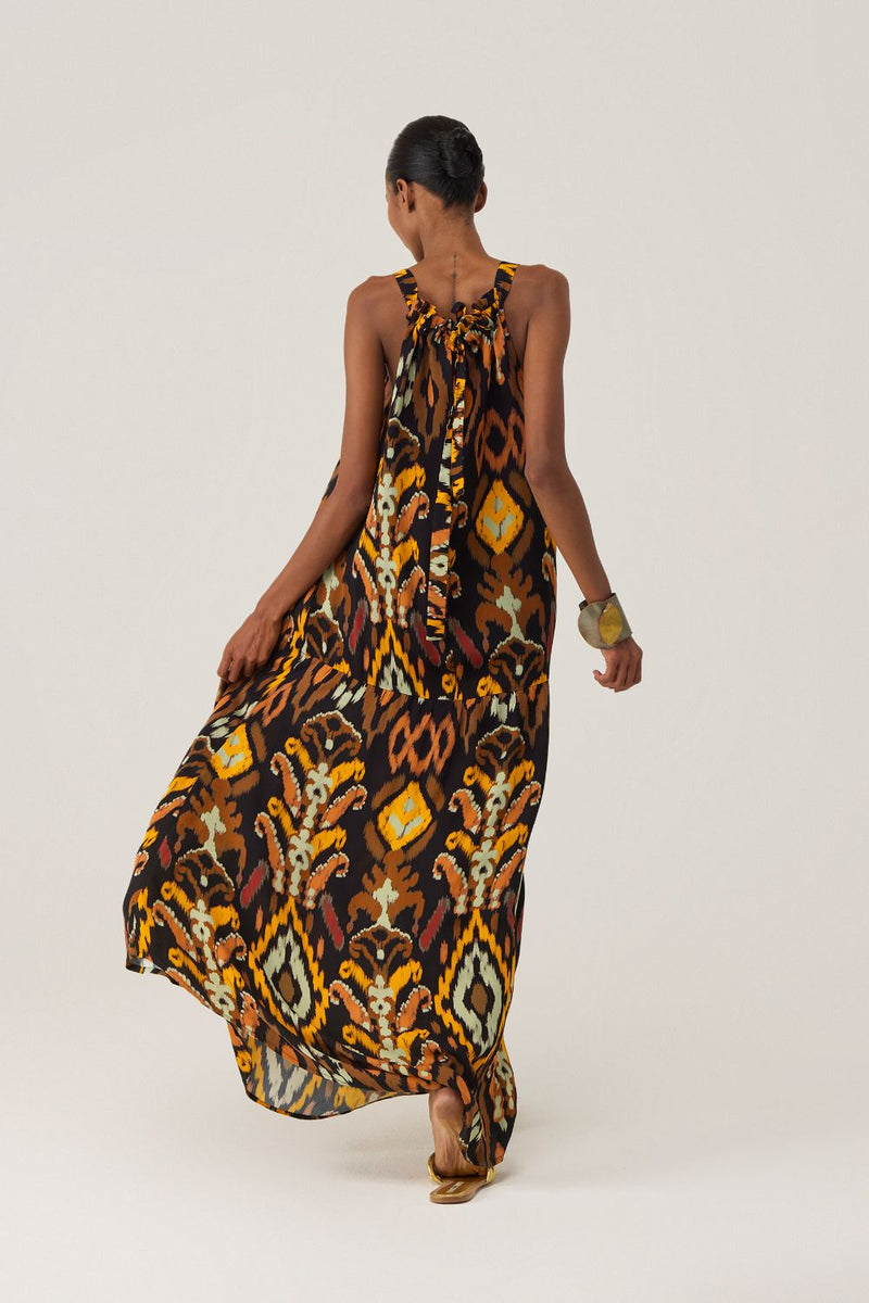 Bohemian Ikat Maxi Dress by World of SiSa for women Worldwide
