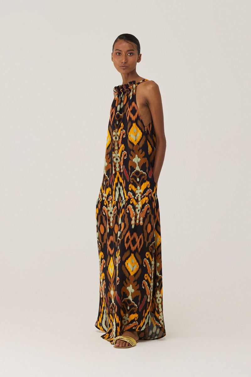 Bohemian Ikat Maxi Dress by World of SiSa for women Worldwide