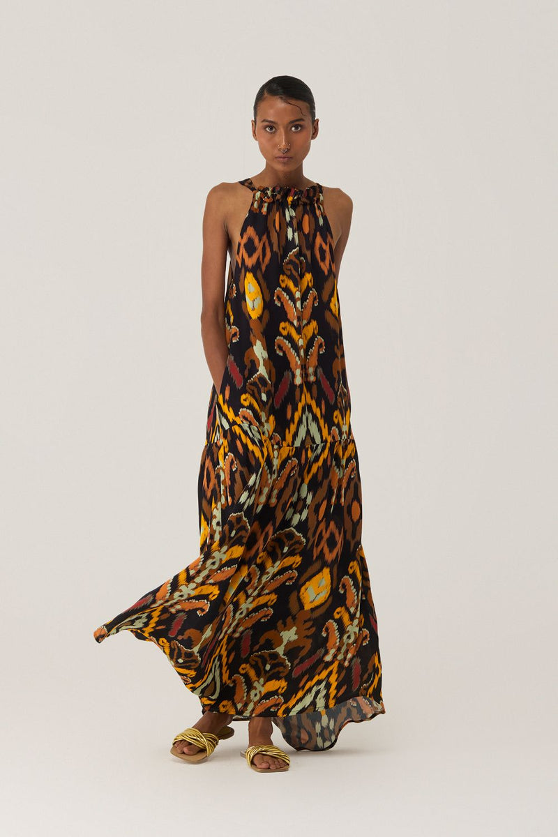 Bohemian Ikat Maxi Dress by World of SiSa for women Worldwide